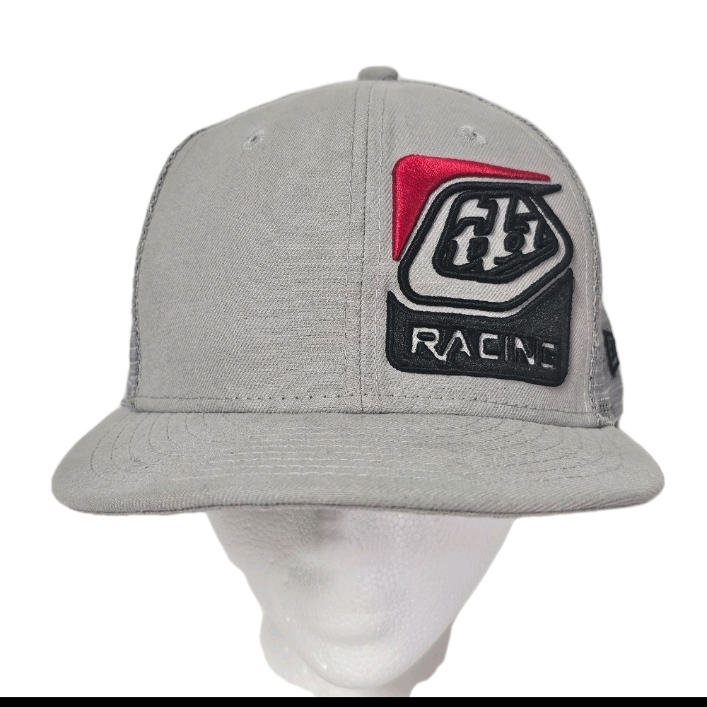 Troy Lee Designs Men's Gray One Size Biker Trucker Baseball Snap Back Mesh Hat